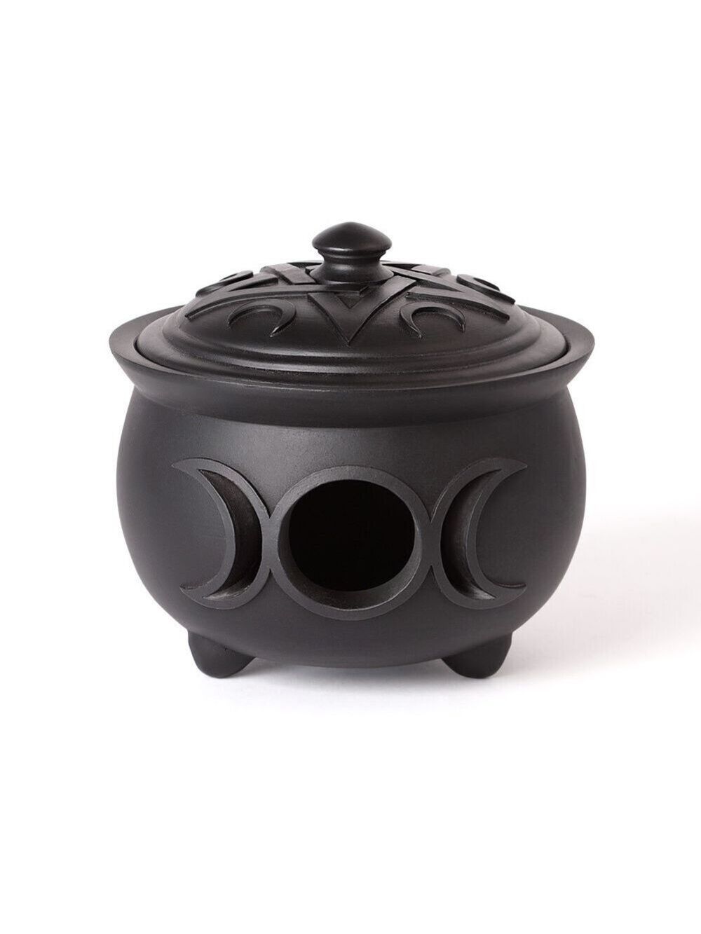 New! Alchemy Of England (Alchemy Gothic) Triple Moon Cauldron Pot